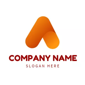 Science & Technology Logo Abstract Orange Arrow logo design