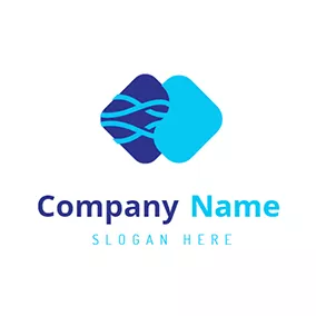 Jellyfish Logo Abstract Overlapped Jellyfish logo design