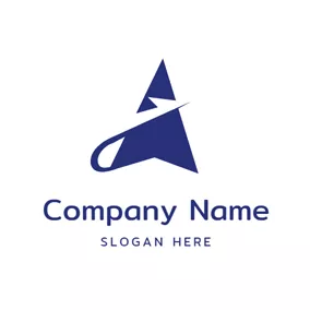 Airline Logo Abstract Paper Plane and Airline logo design