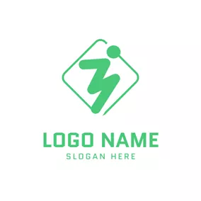 Parkour Logo Abstract Parkour Athlete logo design