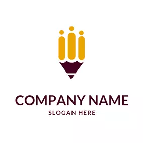 Learning Logo Abstract Pencil Kids Learning logo design