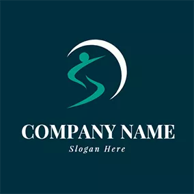 Sc Logo Abstract People Crescent Letter S C logo design