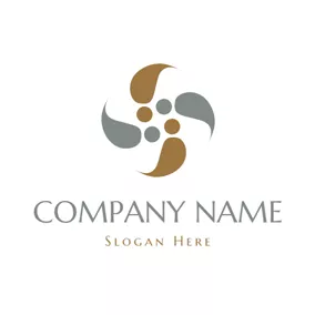 Non-profit Logo Abstract Person Icon logo design