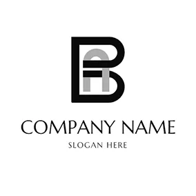 Ab Logo Abstract Simple Overlay Letter A B logo design