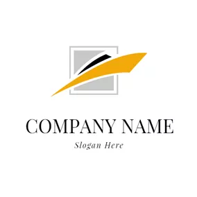 Transportation Logo Abstract Square and Boat logo design