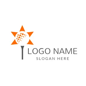 Abstract Logo Abstract Star and Golf Ball logo design