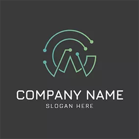 Ca Logo Abstract Structure Letter C A logo design