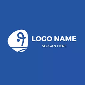 Diving Logo Abstract Swimmer and Triangular Pattern logo design