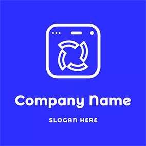 Machine Logo Abstract Washing Machine logo design