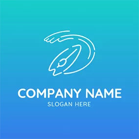 Surf Logo Abstract Water and Surf logo design