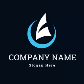 Sail Logo Abstract Wave and Sail logo design