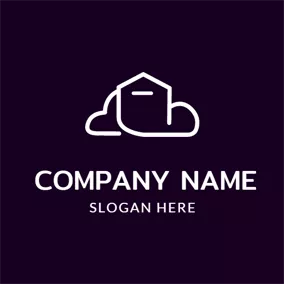 Storage Logo Abstract White and Purple Warehouse logo design