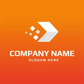 Express Logo Abstract White Box and Express logo design