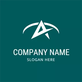 Kompass Logo Abstract White Compass Icon logo design