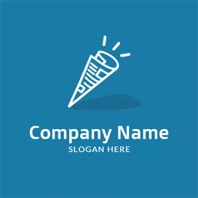 Paper Logo Abstract White Newspaper Icon logo design