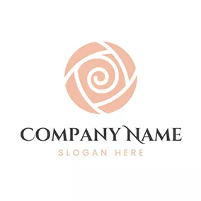 Life Logo Abstract White Rose logo design