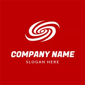 Tornado Logo Abstract White Tornado Icon logo design