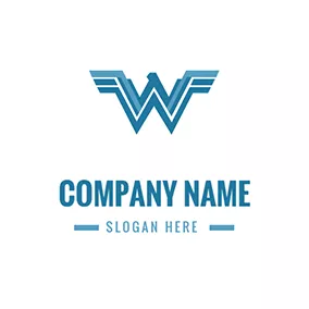 翅膀Logo Abstract Wings Letter W logo design