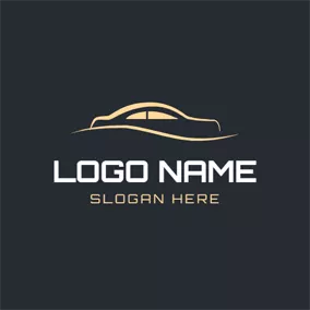 Car & Auto Logo Abstract Yellow Car logo design