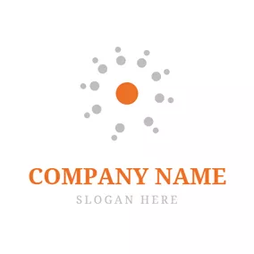 Ray Logo Abundant Dot and Circle logo design