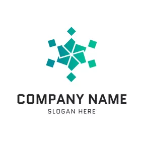 フローリング　ロゴ Abundant Green Floor Tile logo design