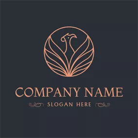 鳳凰Logo Abundant Line and Abstract Phoenix logo design