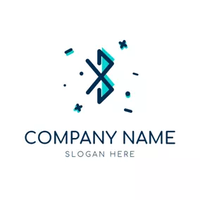Bluetooth Logo Abundant Pattern and Bluetooth logo design