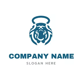 Kettlebell Logo Animal Like Kettlebell logo design