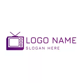 Art - Antique Purple Tv logo design