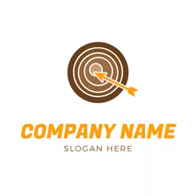 Wood Logo Arrow and Wood Target logo design