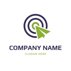 ターゲットロゴ Arrow Circle and Target logo design