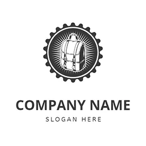 Gear Logo Backpack and Gear logo design