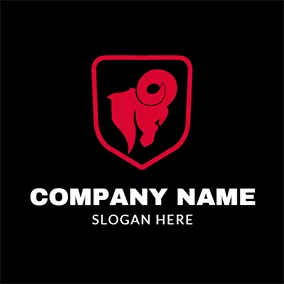 Animal & Pet Logo Badge and Abstract Ram Head logo design