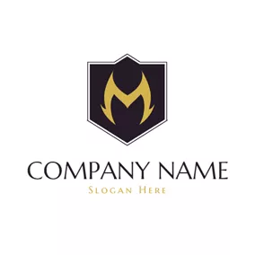 Letter Logo Badge and Alphabet M logo design