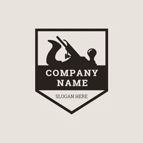 Carpenter Logo Badge and Facing Machine logo design
