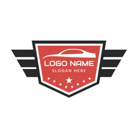 Car & Auto Logo Badge and White Car logo design