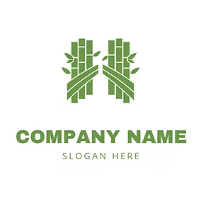 Jungle Logo Bamboo Leaf Jungle logo design