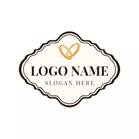 Ring Logo Banner Ring and Marriage logo design