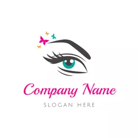Eyebrow Logo Beautiful Eye Make Up logo design