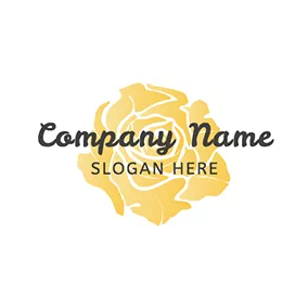 Logótipo De Aguarela Beautiful Rose and Watercolor logo design