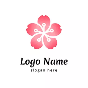 Sakura Logo Beautiful Sakura Logo logo design