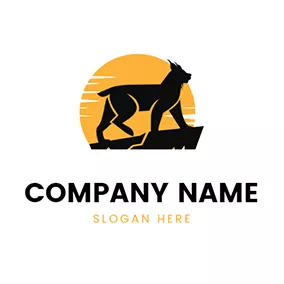 Sun Logo Beautiful Sun and Bobcat logo design