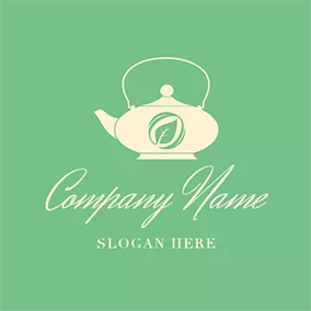 Emblem Logo Beautiful Teapot Icon Vector logo design