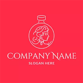 Logótipo Perfume Beauty and White Perfume Bottle logo design