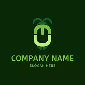 E Logo Beetle Simple Letter E U logo design