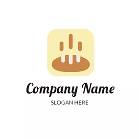 Bread Logo Beidge Bread With Chocolate Bar logo design