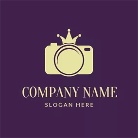 Art - Beige Crown  & Camera logo design