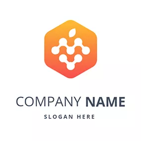 Hexagon Logo Berry In Hexagon logo design