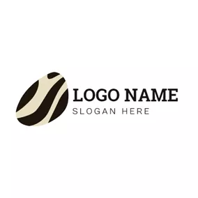 Stone Logo Black and Beige Stone logo design