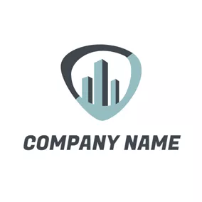 Construction Logo Black and Gray Architecture logo design